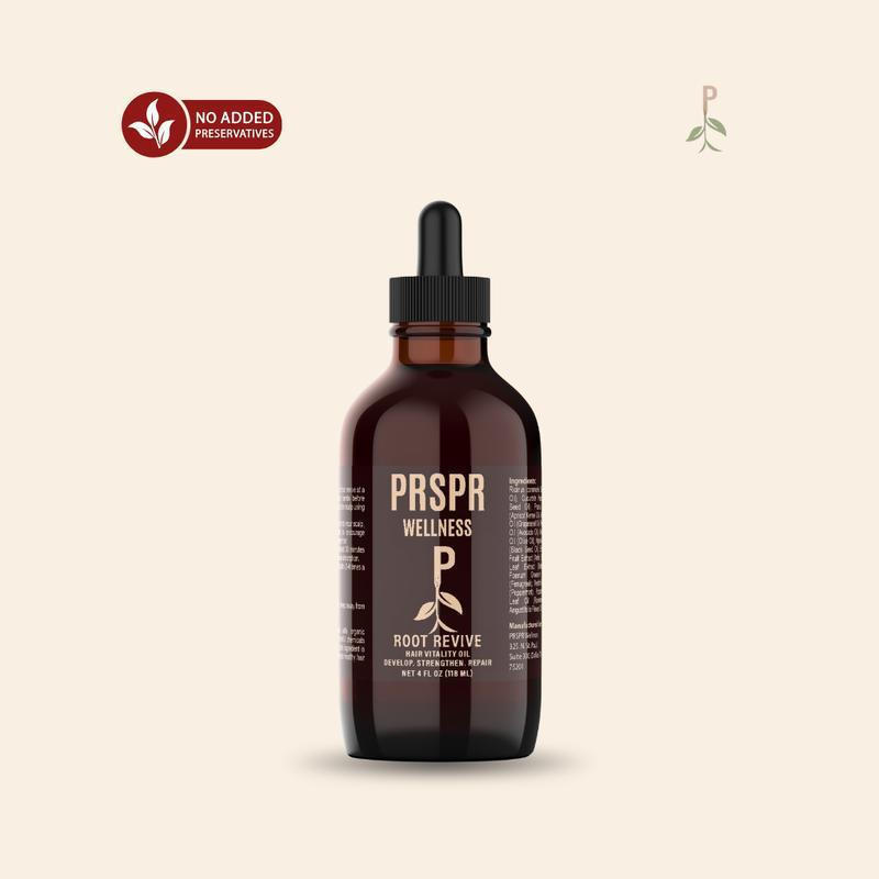 Óleo Orgânico para Crescimento Capilar Root Revive com Óleo de Rícino, Óleo de Semente de Abóbora e Mais - Cuidado Capil