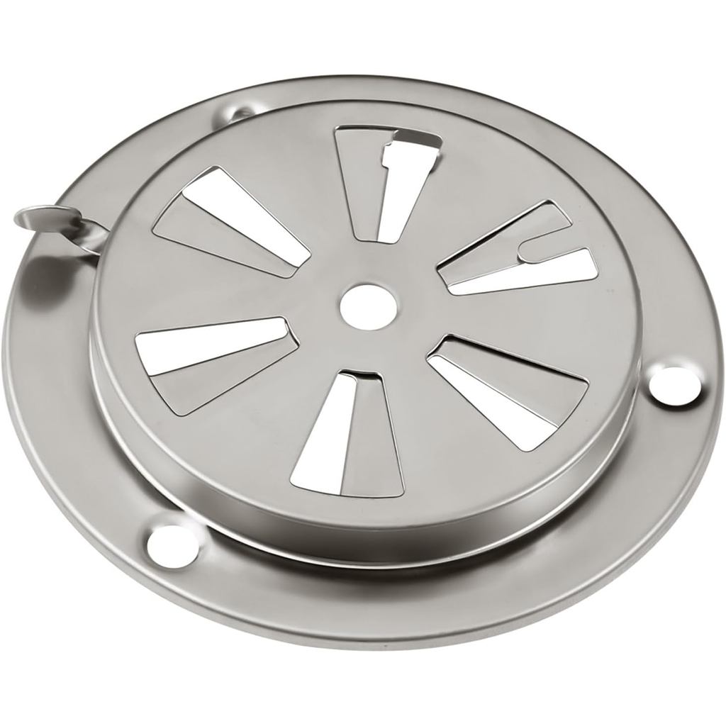 Stainless Steel BBQ Smoker Air Vent - Adjustable Grill Damper for Controlling Airflow - Replacement Parts for Grill and