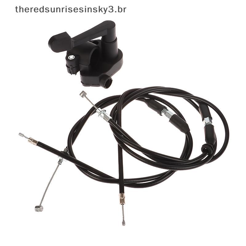 TSBR 1 Conjunto ATV Quad Throttle Lever De Controle De Polegar Com Cabo Do Acelerador E Punhos Para 50-250cc .