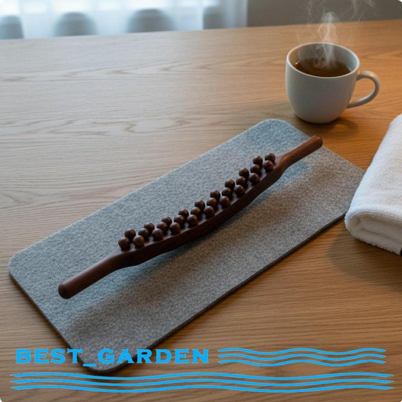 [Best_garden] Rolo De Massagem Massageador Ergonômico Manual Ferramenta De Madeira Raspagem De Corpo Inteiro Para Terapi