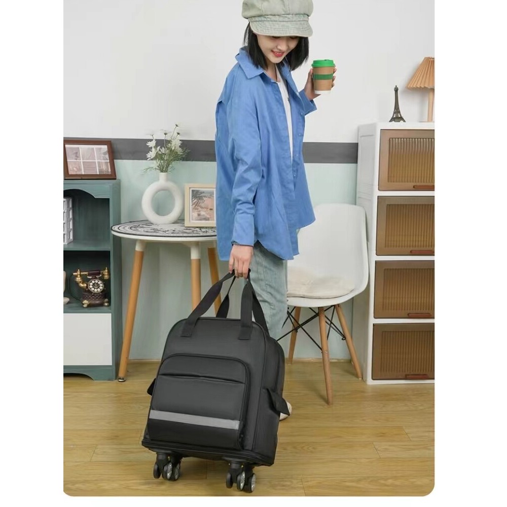 Bolsa de viagem expansível bolsa de curta distância à prova d'água bolsa de bagagem destacável mochila de roda Universal