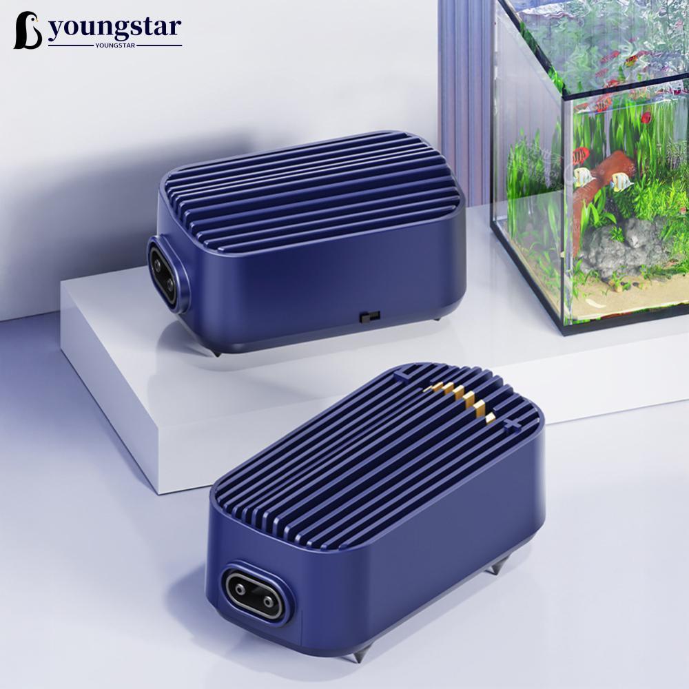 Bomba De Ar Silenciosa De Oxigênio Para Aquário YOUNGSTAR Tanque De Peixes Aerador De Compressor Oxigenador Ajustável De