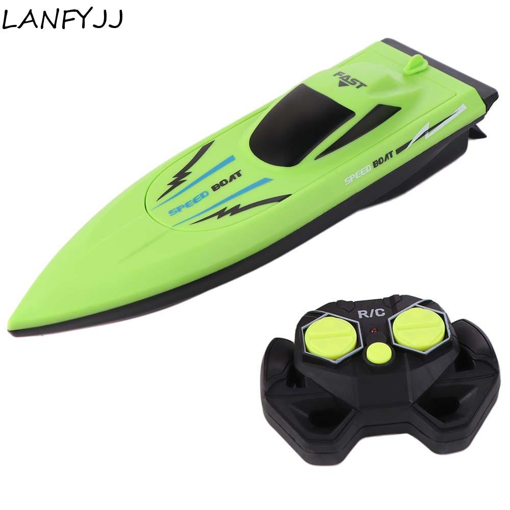 Barco De Controle Remoto LANFYJJ , Barcos RC De Corrida De À Vela De Longa Duração , Brinquedo Elétrico De Lancha Sem Fi