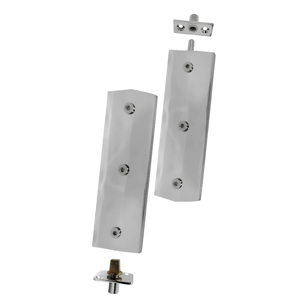 Kit Dobradiça Jumbo Para Porta De Vidro Pivotante Blindex