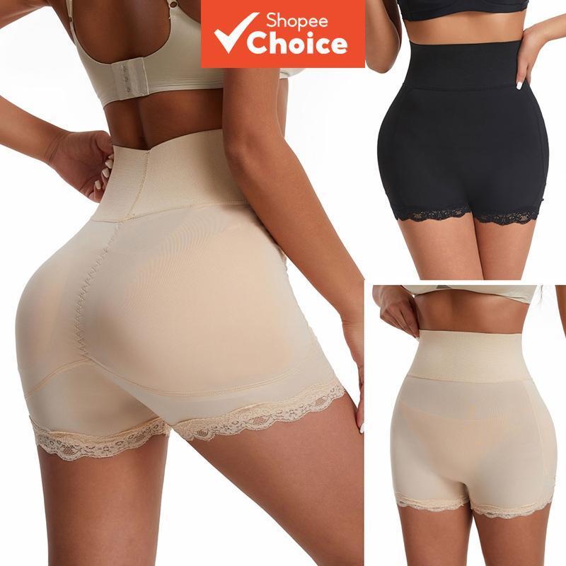 Cuecas femininas de cintura alta que valorizam o bumbum, com enchimento push-up para levantar e dar volume aos glúteos.