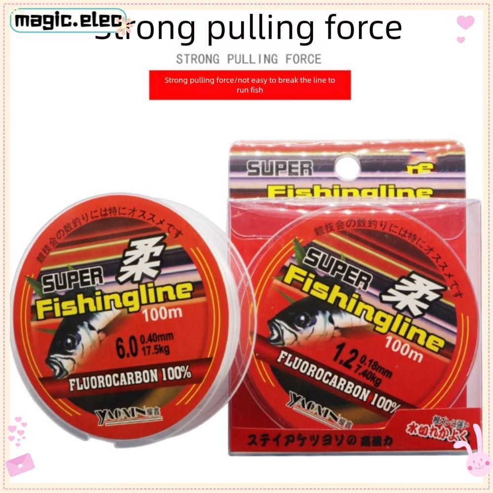 MAGIC 100m 100 % Linha De Pesca Fluorcarbono Cabo De Corda Forte 0.8-6LB Monofilamento
