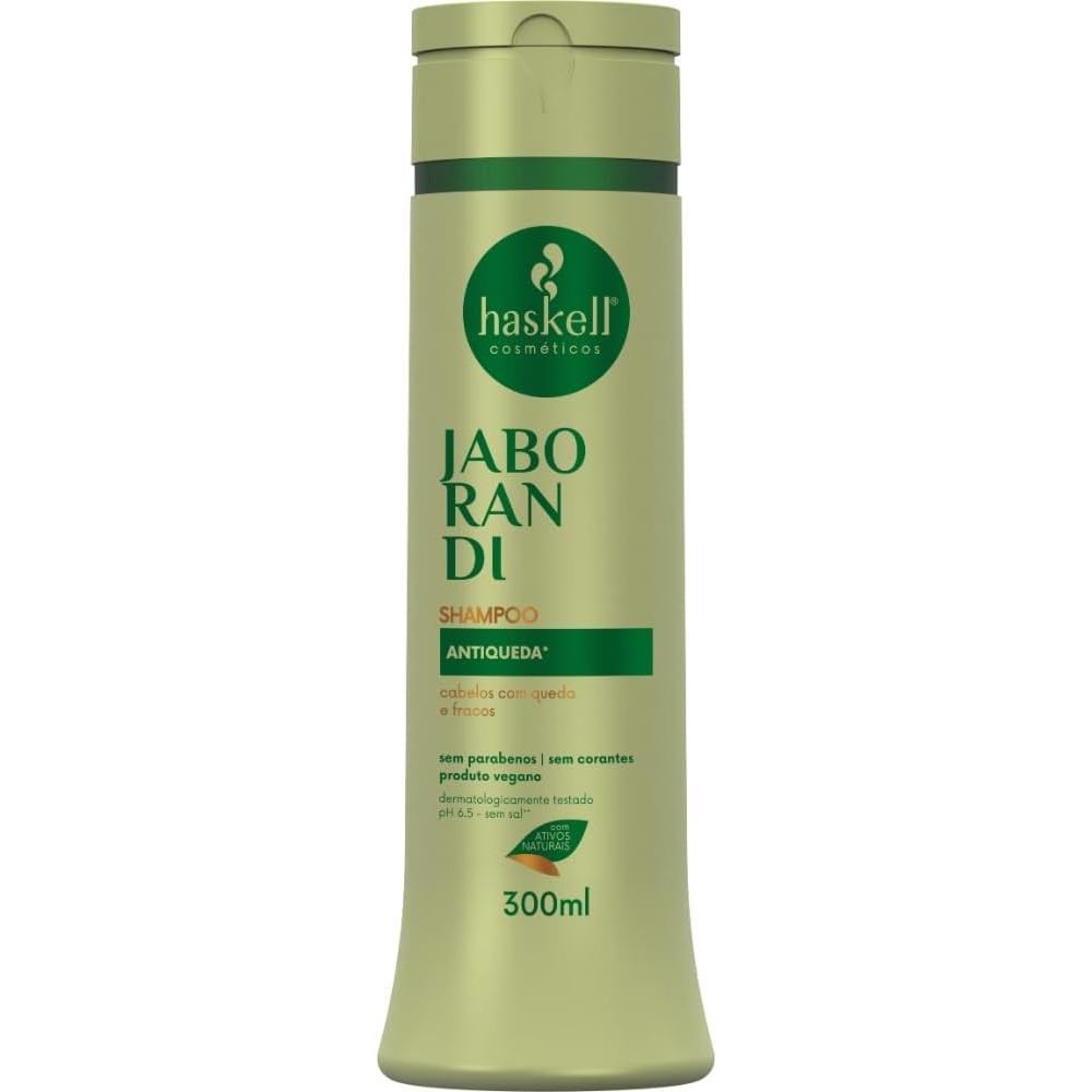 Haskell Shampoo Jaborandi e Carqueja 300ml Limpeza Capilar Uso Frequente