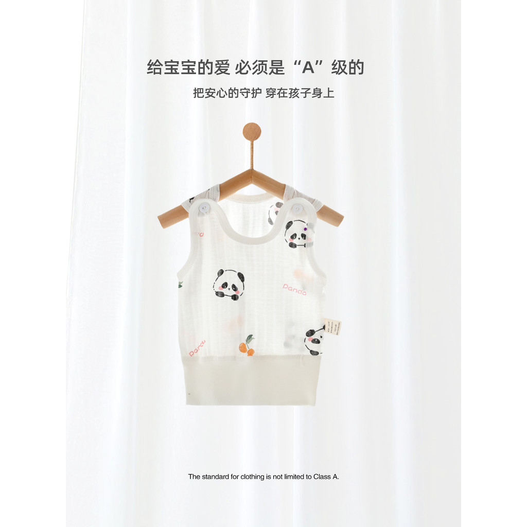 Colete de bebê roupas recém-nascidos verão puro algodão classe a masculino feminino camisola estilo fino umbigo proteção