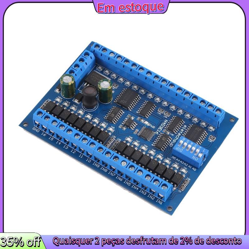 DC 12V 24V 16 Entrada 16 Saída RS485 Interruptor De Controle Remoto PLC IO Placa Expansão Módulo Modbus RTU , Apenas