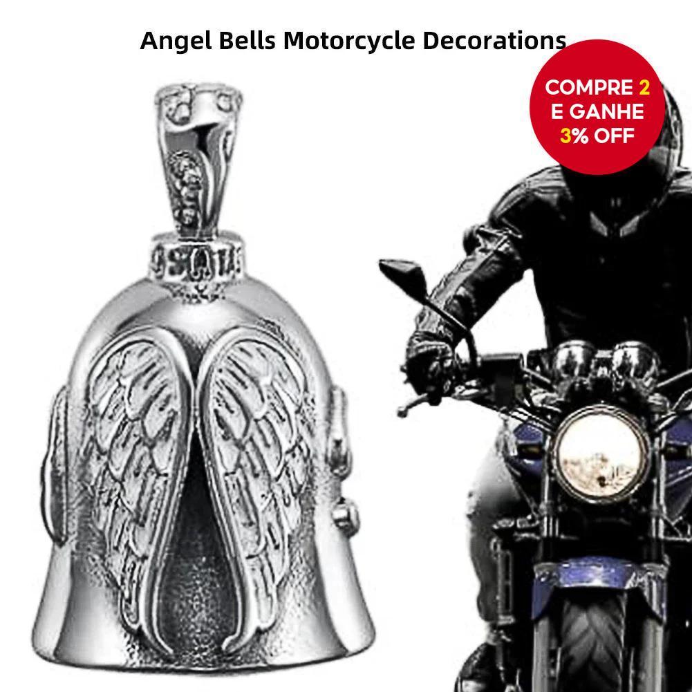 Decoração De Motocicleta SECRETSPACE Angel Bell Guardian | Acessório De Metal Exclusivo Para Modelos K6Z8 Em Diante