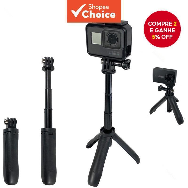 Suporte Extensível Selife Stick Portátil para Gopro Hero 11/10/9, DJI Ação 3, Vlog