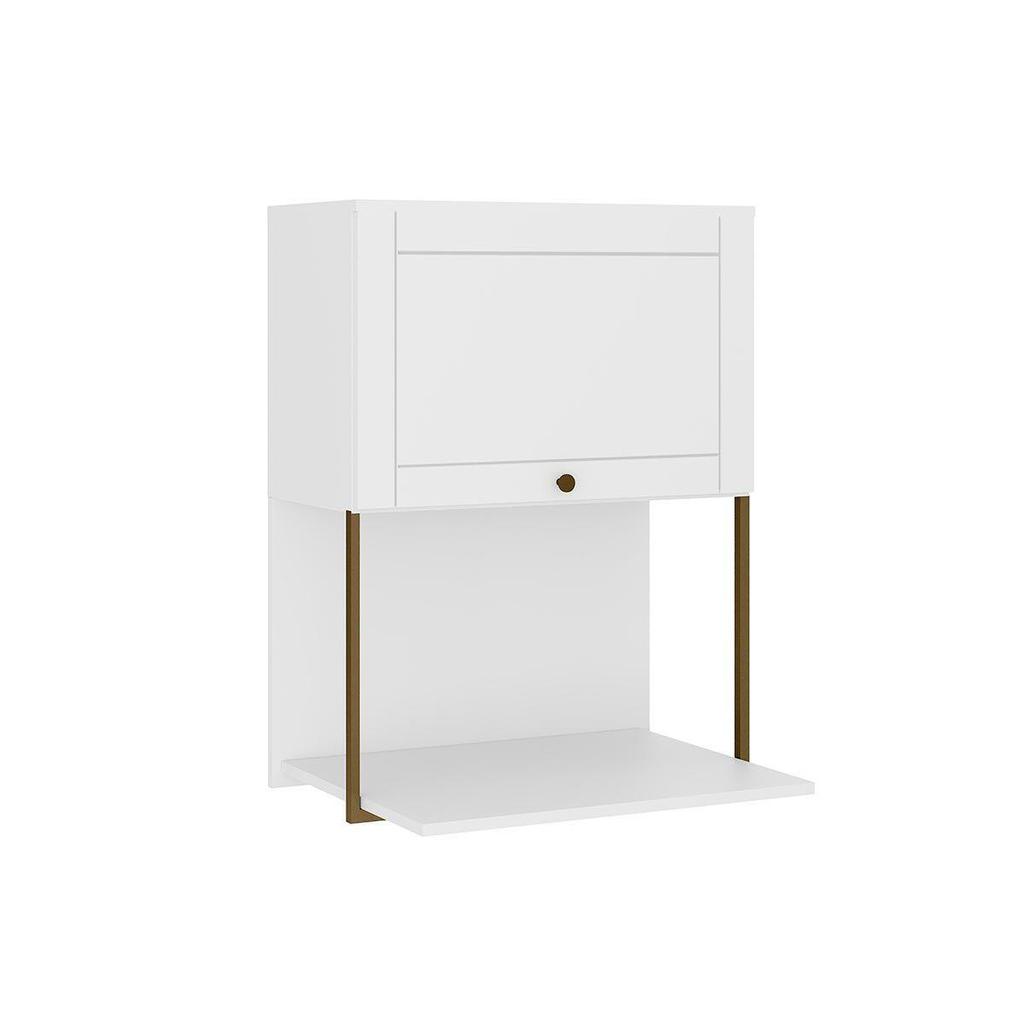 Armário Aéreo p/ Cozinha Bella 2605 c/ 1 Porta 60cm Branco - Carraro