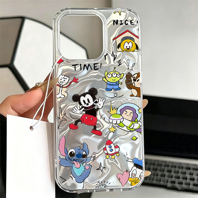 Capa Para Samsung S24 Plus S23 FE S23 Ultra S21 S22 S20 A56 A55 A54 A16 A15 A35 Mickey Quebra-Cabeças Coleção De Quest M
