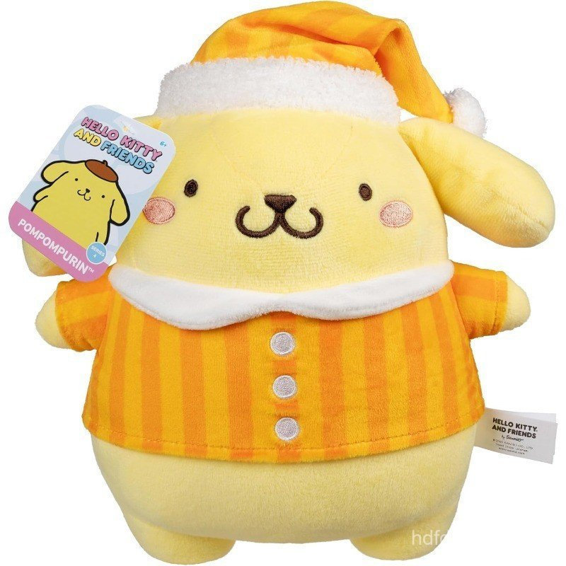 Jazwares Hello Kitty ®     E Amigos - Bobo Patin Pijama de Pelúcia de 8 polegadas - Produto Oficialmente Licenciado da S