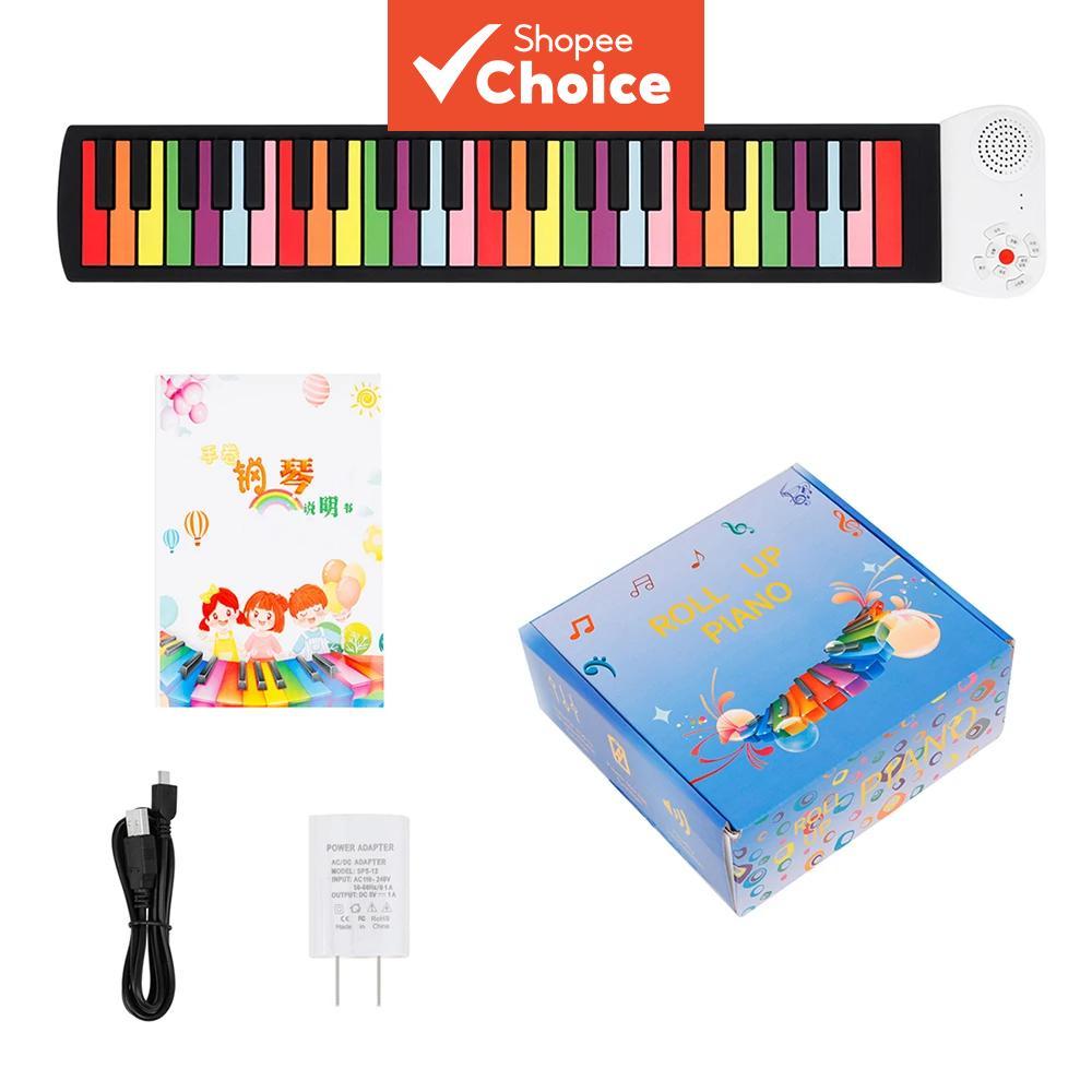 IRIN 49 Teclas Teclado Eletrônico Portátil Dobrável com USB MIDI Recarregável Instrumento Musical