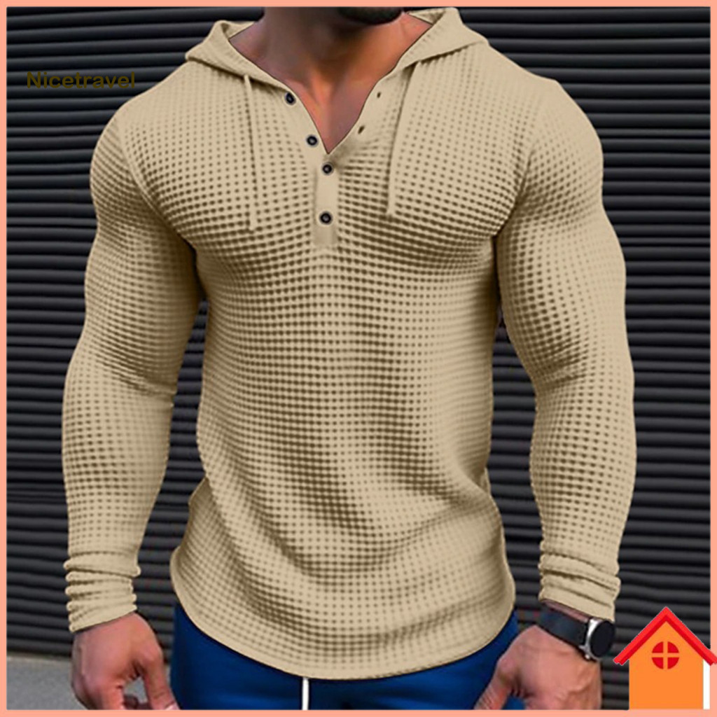 Winter Hoodie Breathable Long-sleeve Men Top Men's Spring Autumn Sweatshirt Slim Fit Long Sleeve Pullover Casual Solid C