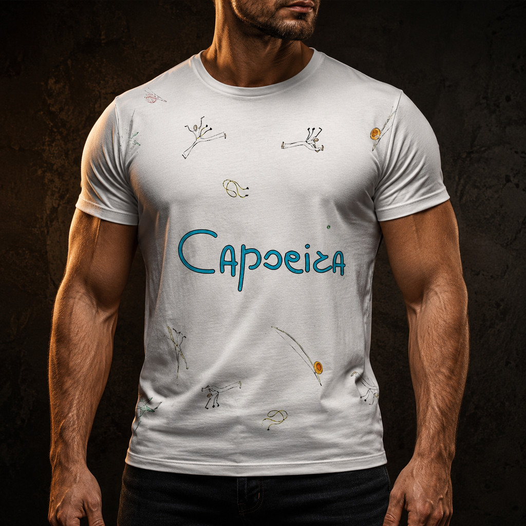 Camisa Camiseta Capoeira Dança Gingado Berimbau Cultura