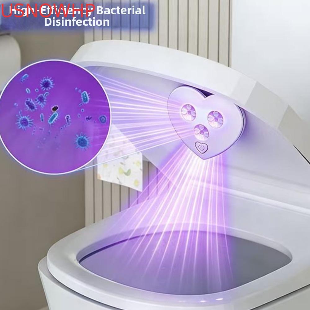 Limpador De Banheiro Inteligente USNOWHP , Luz De Vaso Sanitário LED Automática Recarregável USB , Desodorizador De Gela