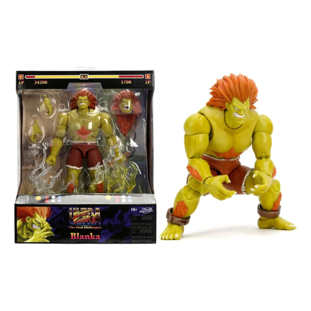 Boneco Blanka Figura De Ação Articulada Street Fighter