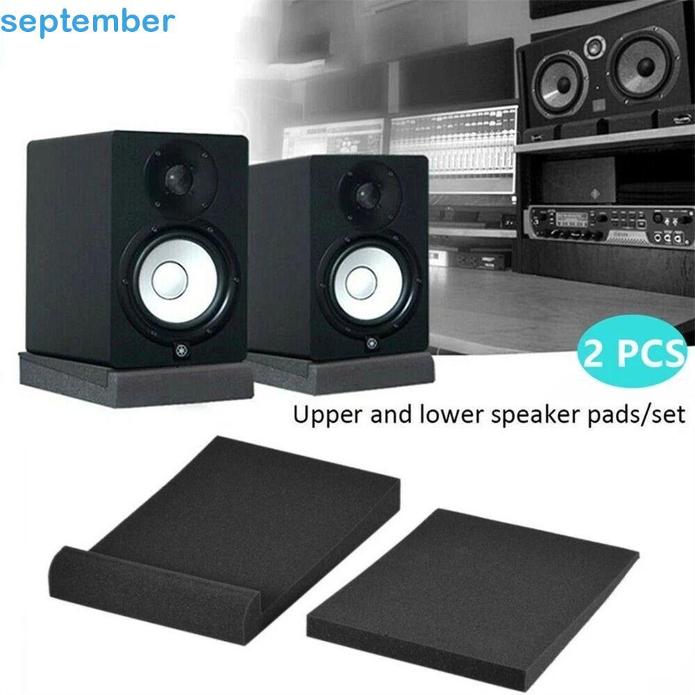 Setembrob Alto-Falantes Esponja Almofadas De Isolamento De Som 33x27x4cm Subwoofer Desktop Falante Espuma Acústica