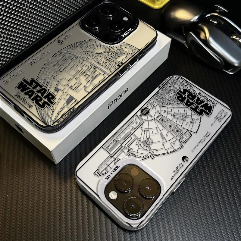Capa para Anti-impact Samsung  A56 A36 A55 A54 A16 A15 A14 A05S A52 A34 A35 A32 A13 S24 S23 S25 FE Padrão de Star Wars