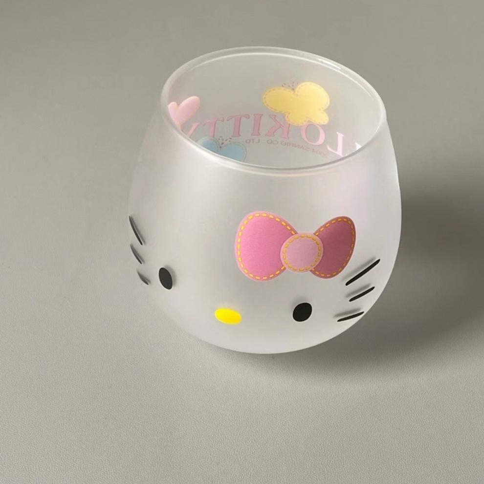 Copo Medieval fofo da Hello Kitty desenho animado vidro fosco Hello Kitty de alto valor