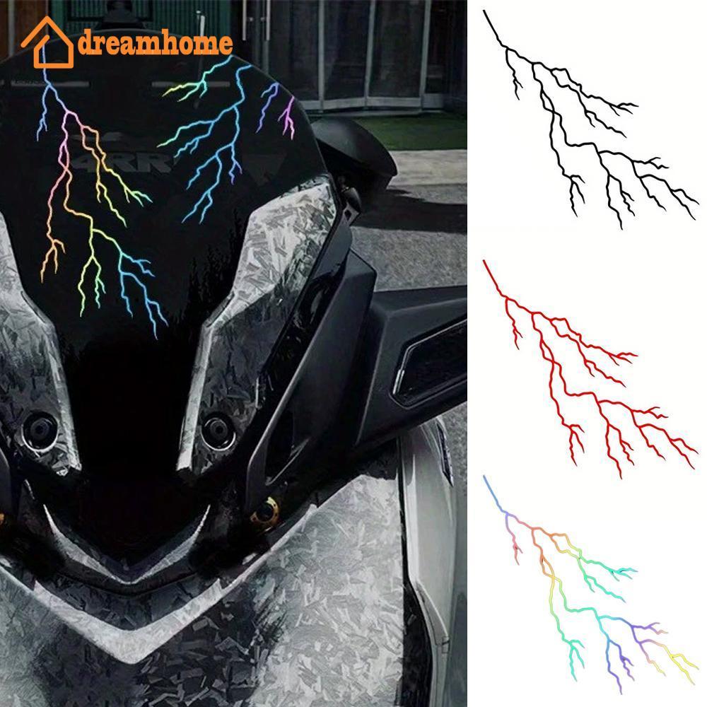 DREAMHOME Motocicleta Corpo Adesivos Decoração Estilo Crack Puxar Flor À Prova Dwaterproof Água Frente Cabeça Decalque D