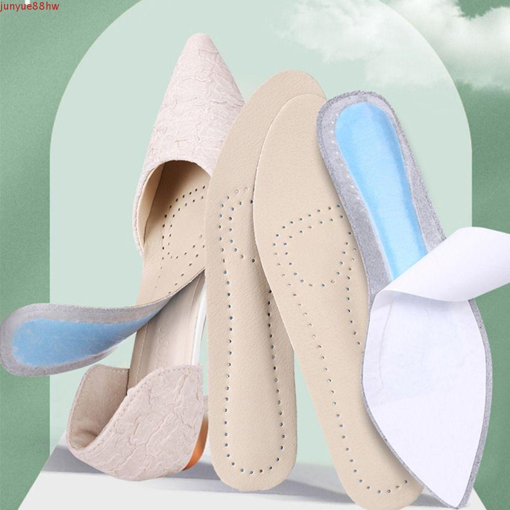 JUNYUE Palmilhas Femininas De Sandália Respirável Soft Fundo Confortável Couro Útil Antiderrapante Sapatos Adesivos Almo