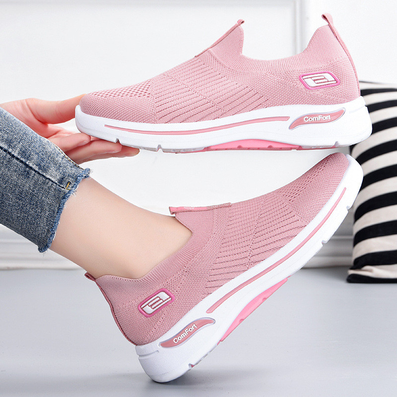 Sapatos femininos sapatos 2024 novo estilo comércio exterior sapatos femininos moda mãe sapatos meias sapatos de