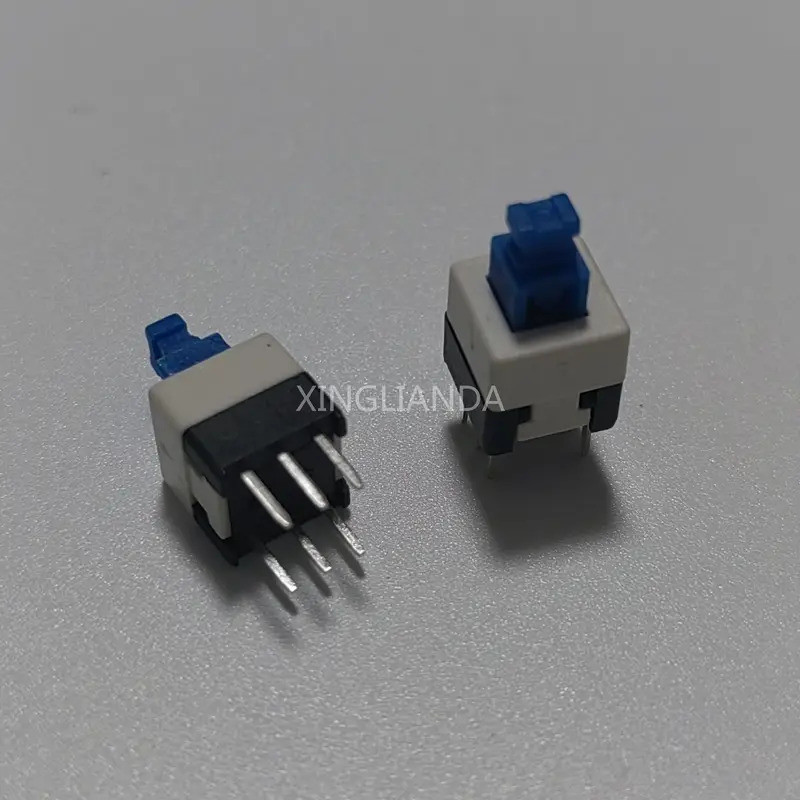 1000 Pçs/Lote Auto-Travamento/Sem Bloqueio 8 * 8MM Chassi Botão Liga/Desliga Interruptor Chave 8x8MM