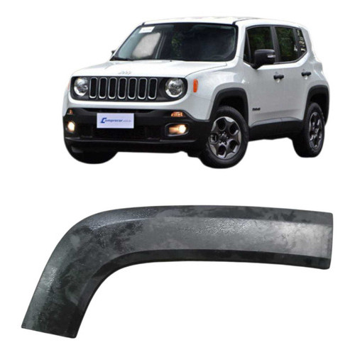Moldura Paralama Traseiro Direito Jeep Renegade 2018 2023 Preto