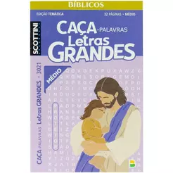 Scottini Caça-palavras Bíblico | Letras Grandes | 32p | N.3021 | Médio