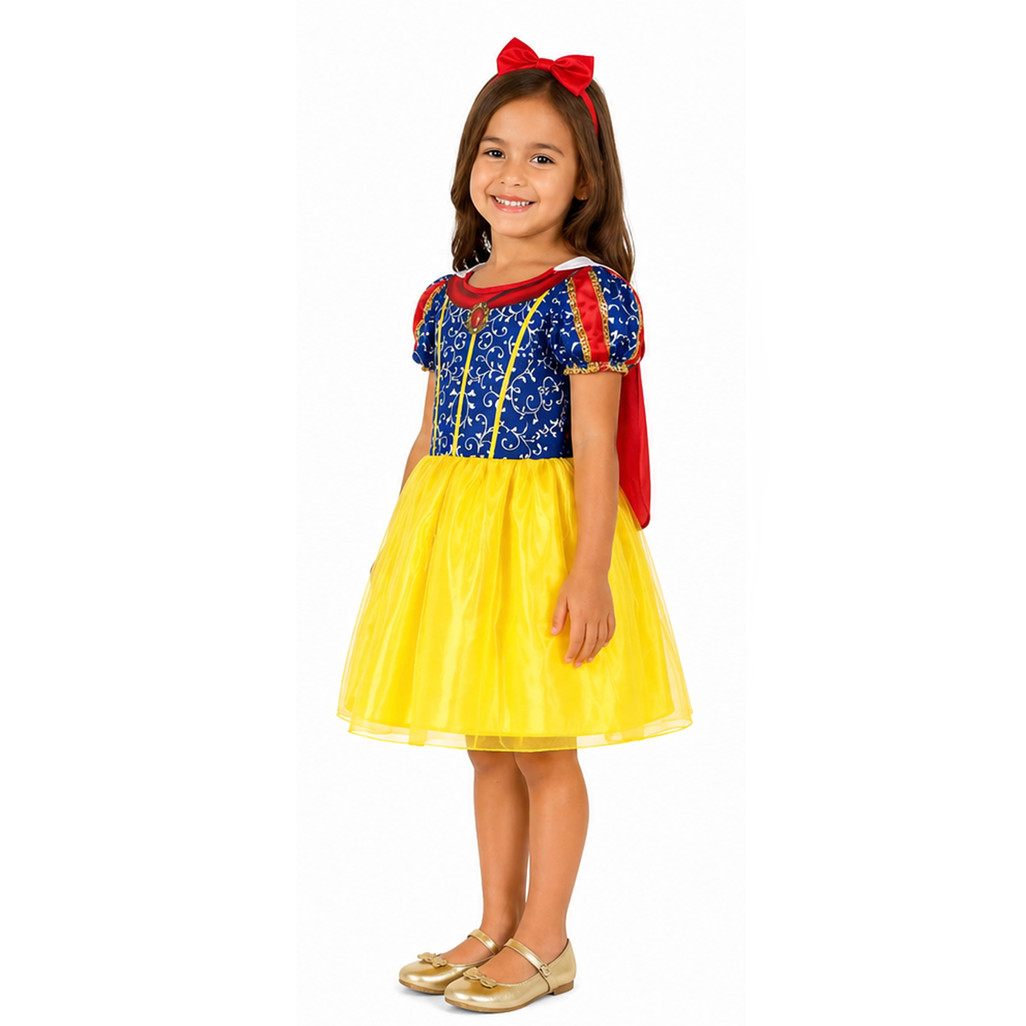 Fantasia Princesa Real Soft Infantil (Mundo das Fantasias)