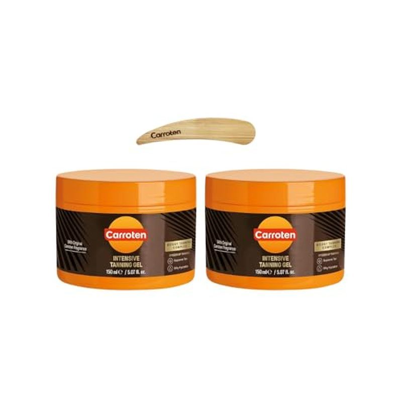 Acelerador De Bronzeamento Gel De Browning De Cenoura Com Vitamina E Óleo De Coco Para Não Fo Resistente À Água Ea Fl Oz