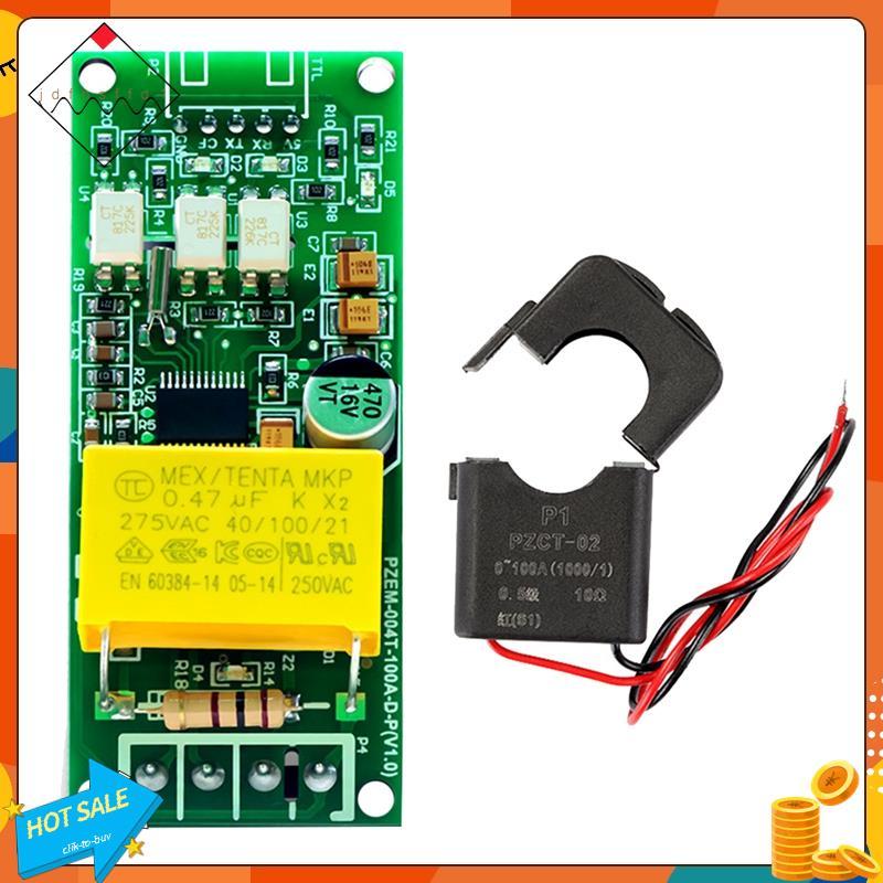 [Promover J] Substituição 100A PZEM 004T Wattímetro + Medidor CT Kwh Aberto Volt Amp Módulo De Teste De Corrente Para TT