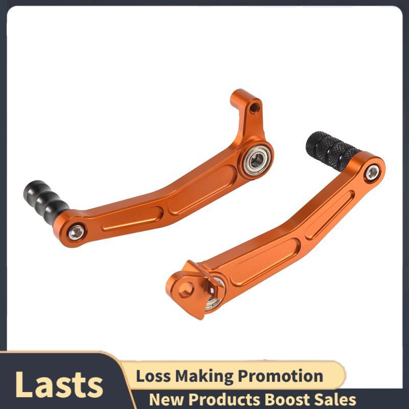 1 Par CNC Boleto Pedal De Freio Alavanca Mudança Engrenagem Para RC 125 200 390 2011-2016