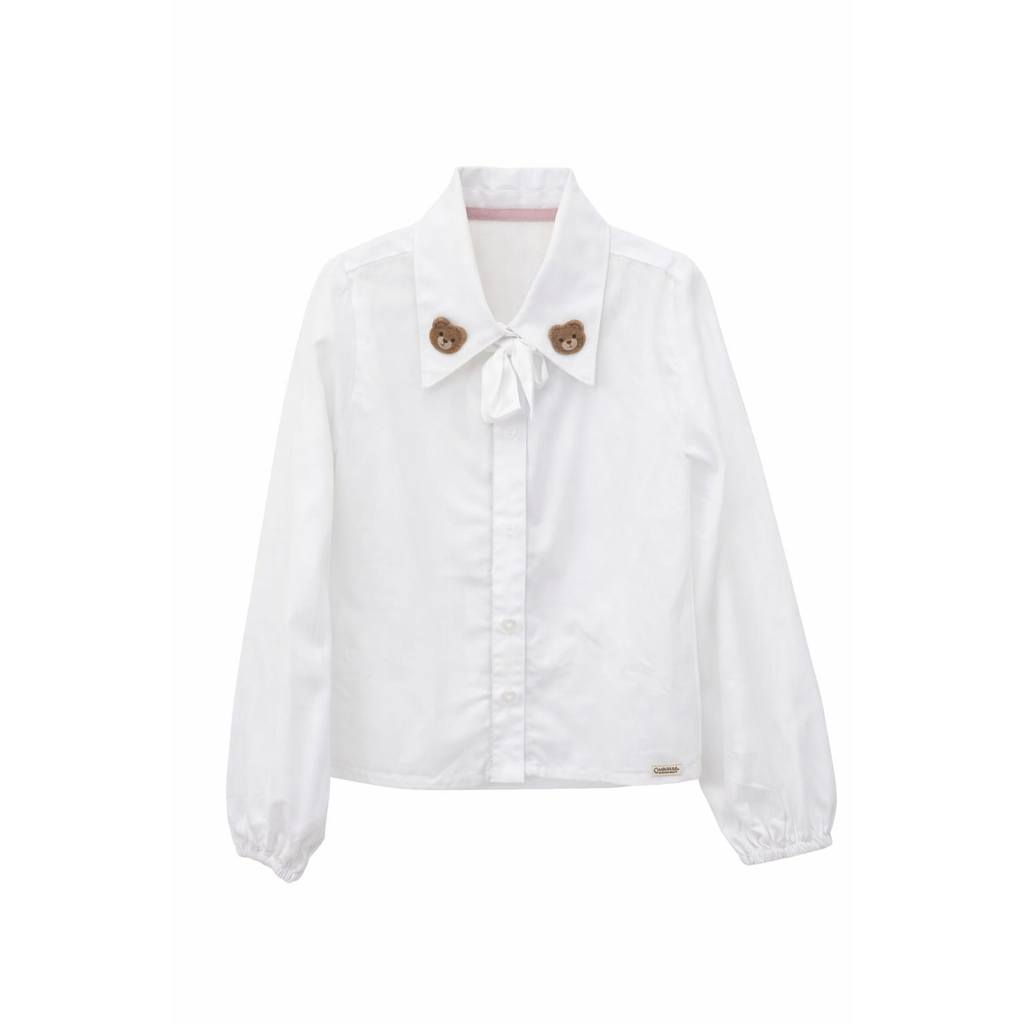 Camisa tricoline cristal ursinho Pituchinhus