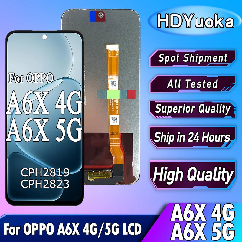 6.75 " IPS Para OPPO A6X 4G LCD CPH2819 Display Tela De Toque Digitador Assembléia 5G CPH2823 Substituição Reparação