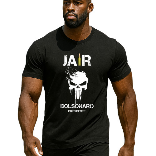 Camiseta Algodao Camisa Bolsonaro Presidente Blusa Tshirt