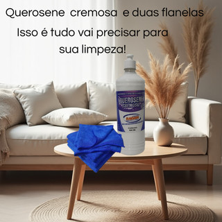 Querosene Cremosa Lavanda Limpa Vidro Móveis MDF Radan 800 ml