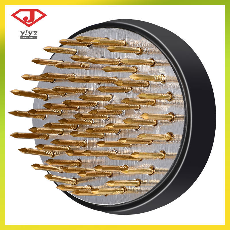 1Pc Suporte De Pino De Sapo De Flor De Metal Dourado Com Capa De Couro Para Arranjos De Flores Em Casa Yujingyouzhang