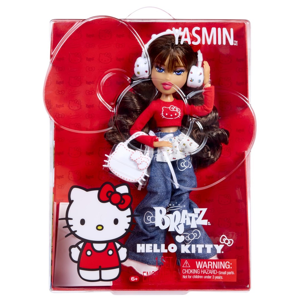 Boneca Fashion Bratz x Hello Kitty Yasmin Sanrio Com Acessórios