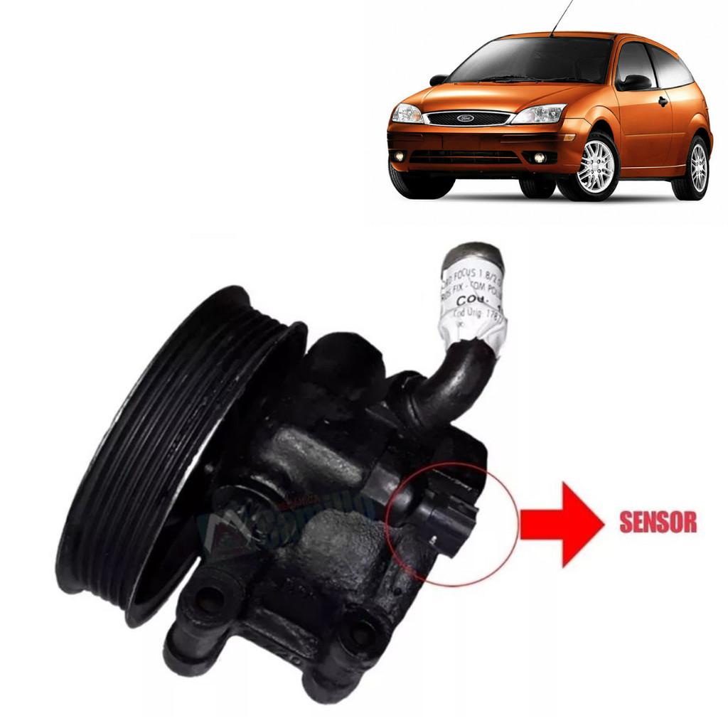 Bomba Direção Hidráulica Focus 1.8 2.0 2001 a 2006 Com Sensor
