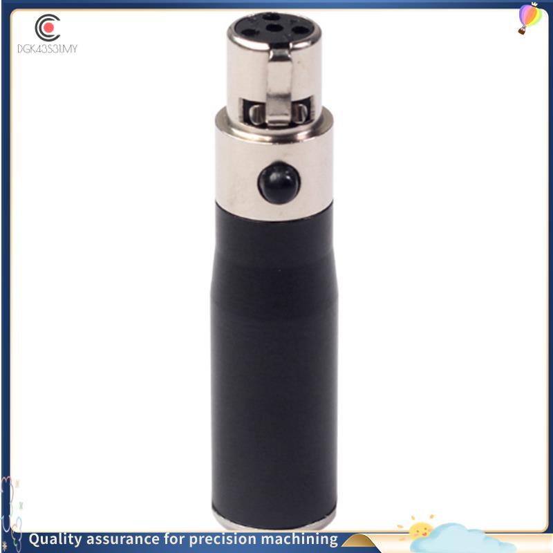 [hukou33] XLR Mini 3 Pinos Macho Para 4 Fêmea Adaptador De Áudio Conector Conversor De Sinal Hi-Fi Microfone Alto-Falant