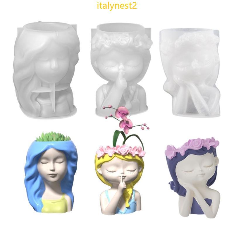 Billy Bonito Meninas Caneta Moldes Silicone Ornamento Mesa Molde Emplastros Fazendo Ferramenta P