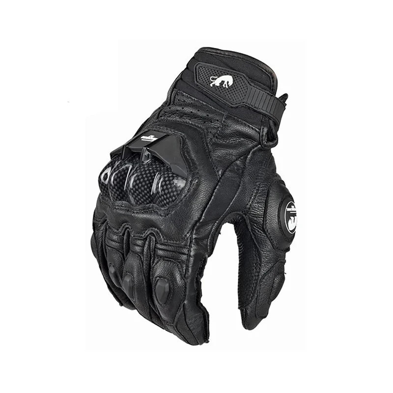 Luvas De Couro Genuíno De Alta Qualidade Luva Masculina Equitação MOTO De Motocicleta Guantes Proteção Corrida Equipamen