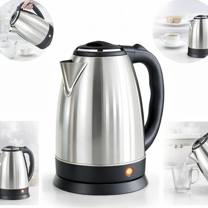 Chaleira Elétrica Jarra Café Chá Inox 110v e 220