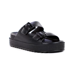 Chinelo Moleca Plataforma Injetado Preto - Feminino