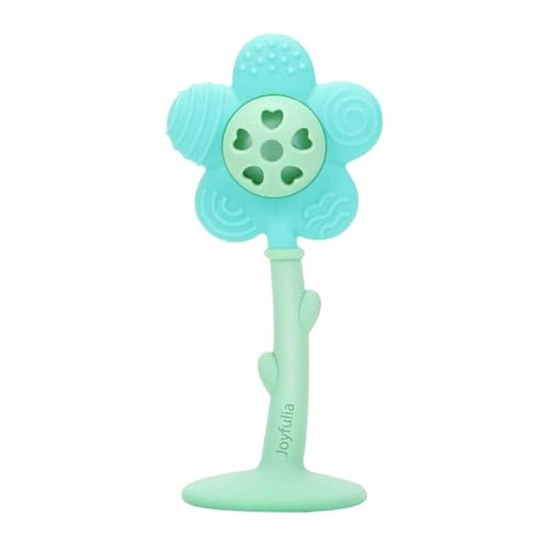 Brinquedos De Dentição Para Bebês De 3 A 6 Meses , Mordedor E Chocalho Sensorial 0 Mordedores De Silicone De Qualidade A