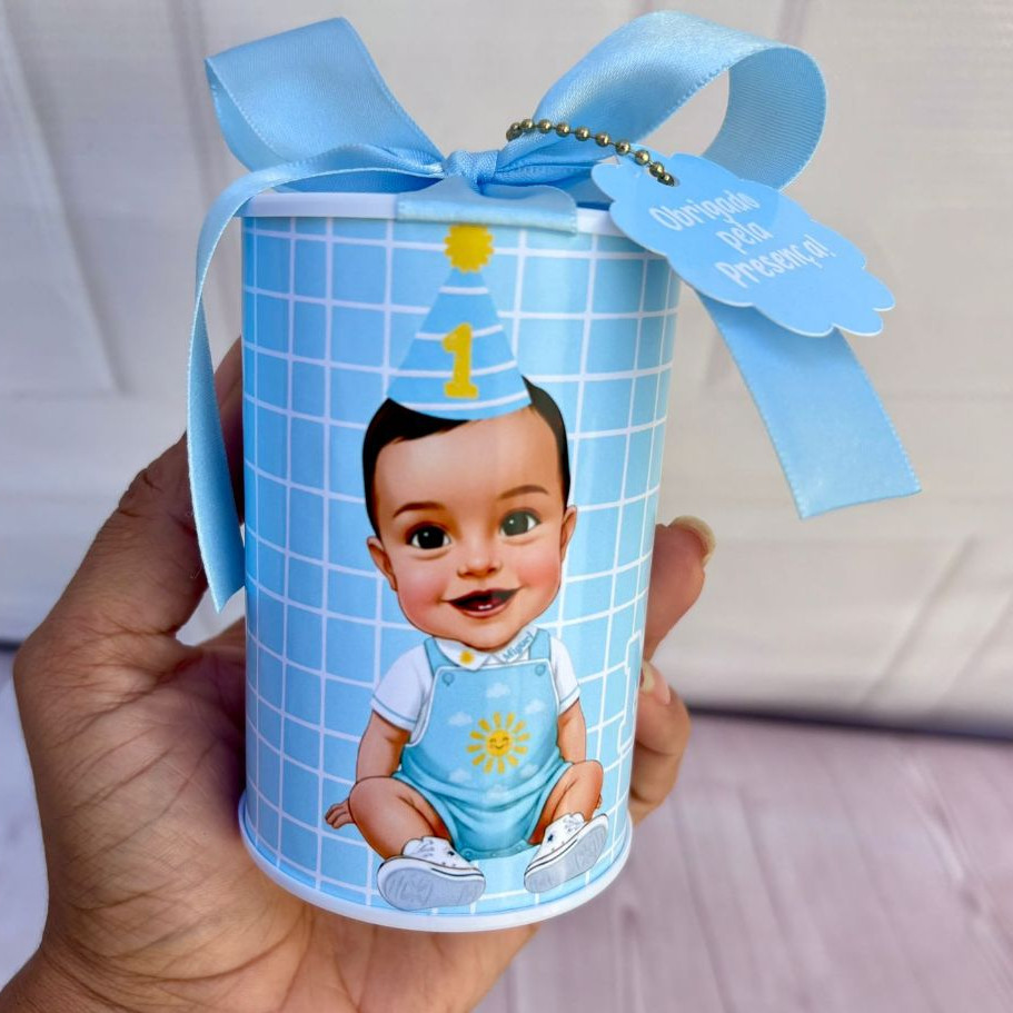 Cofrinhos Personalizados Com a caricatura do seu Filho - 10x6cm Lembrancinha Festa Infantil Aniversário
